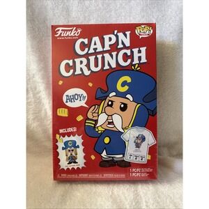 Funko Pop Tees Cap'N Crunch, T-Shirt Pocket Pop Size Large Funko and‎ Tee Inside